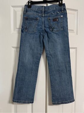Wrangler Retro Slim Boot Boys Size 7 Regular Blue Jeans